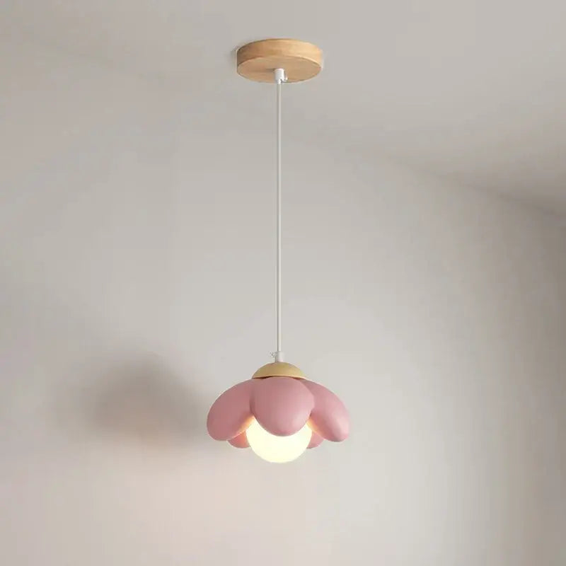 Pink Flower Pendant Light