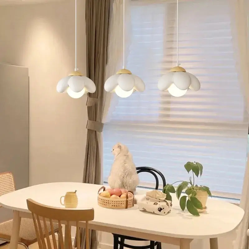 Pink Flower Pendant Light