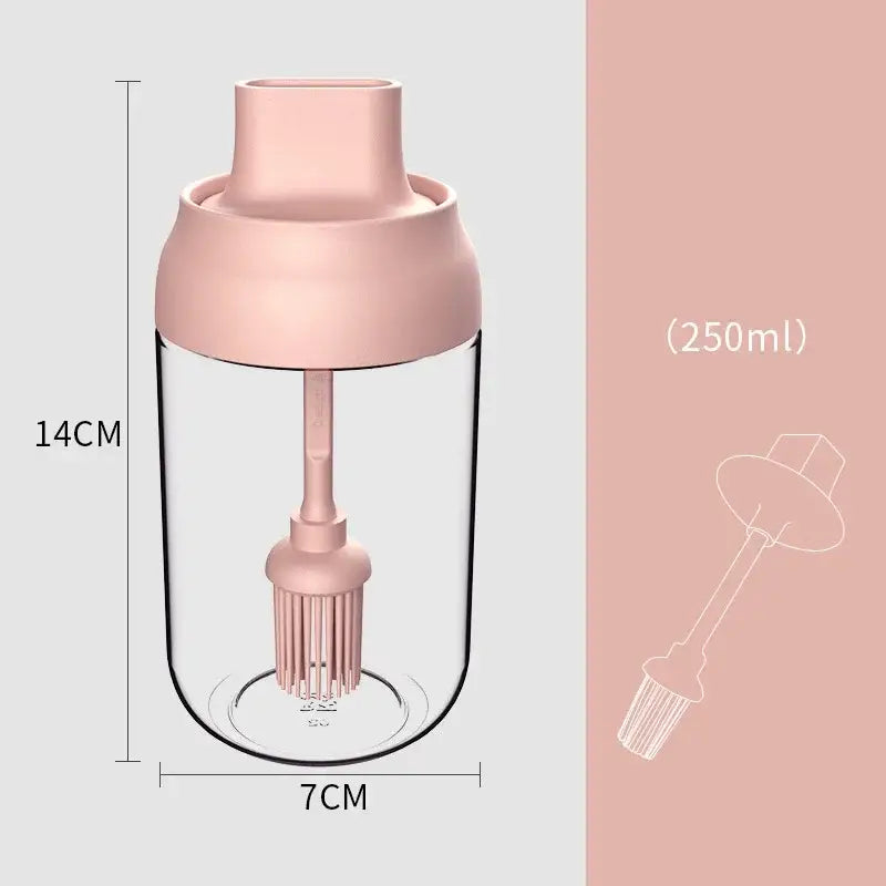 Pink Glass Seasoning Set