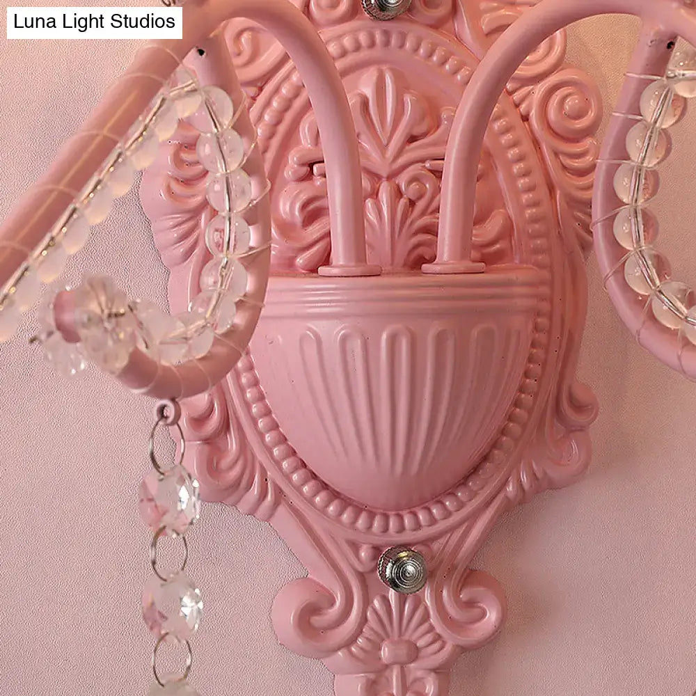 Pink Metallic Wall Sconce