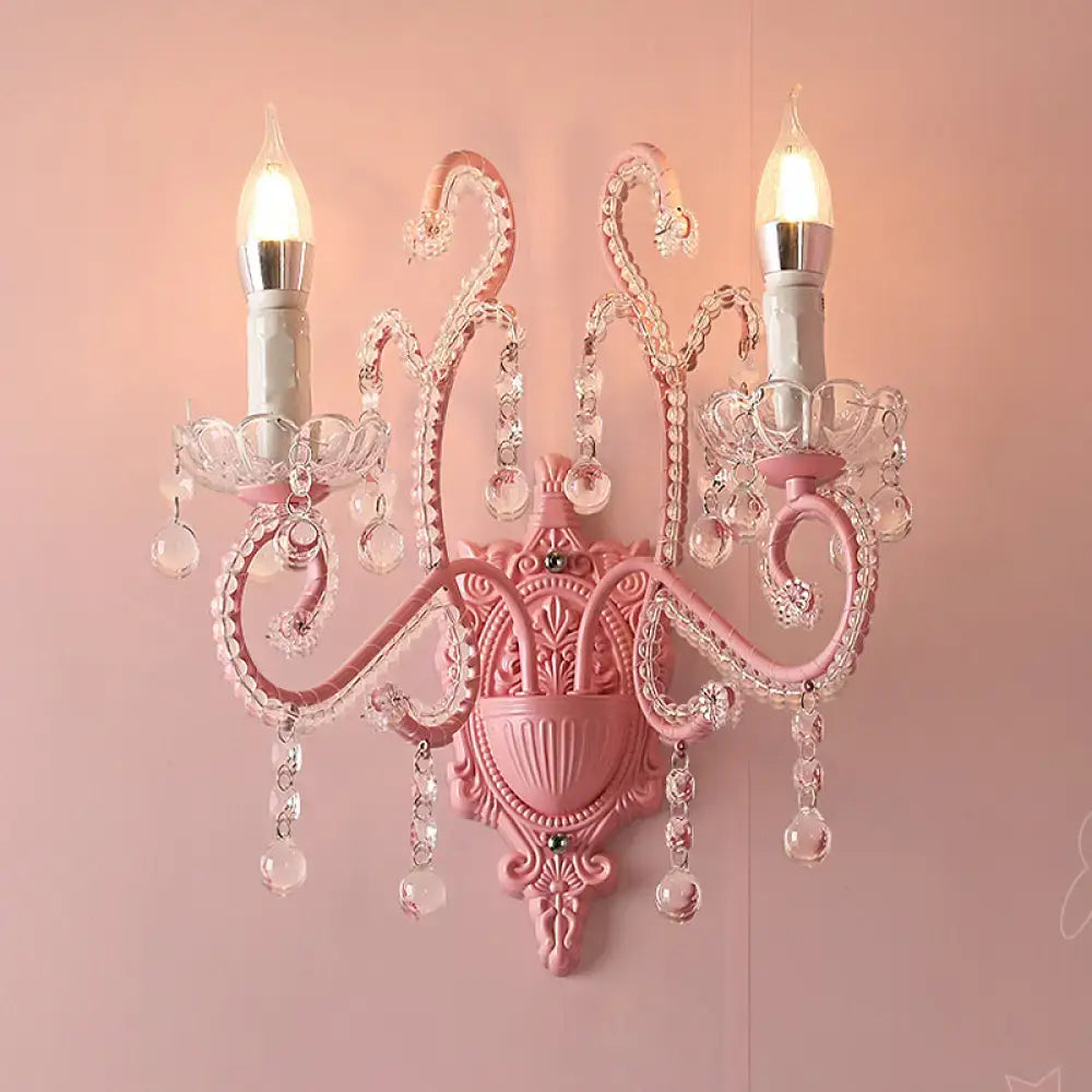 Pink Metallic Wall Sconce
