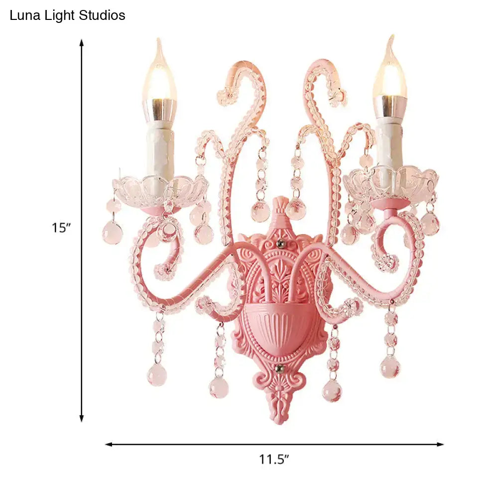 Pink Metallic Wall Sconce