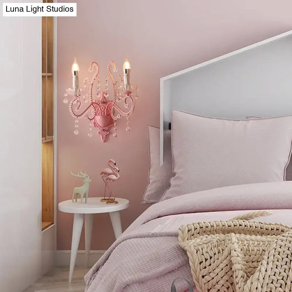 Pink Metallic Wall Sconce