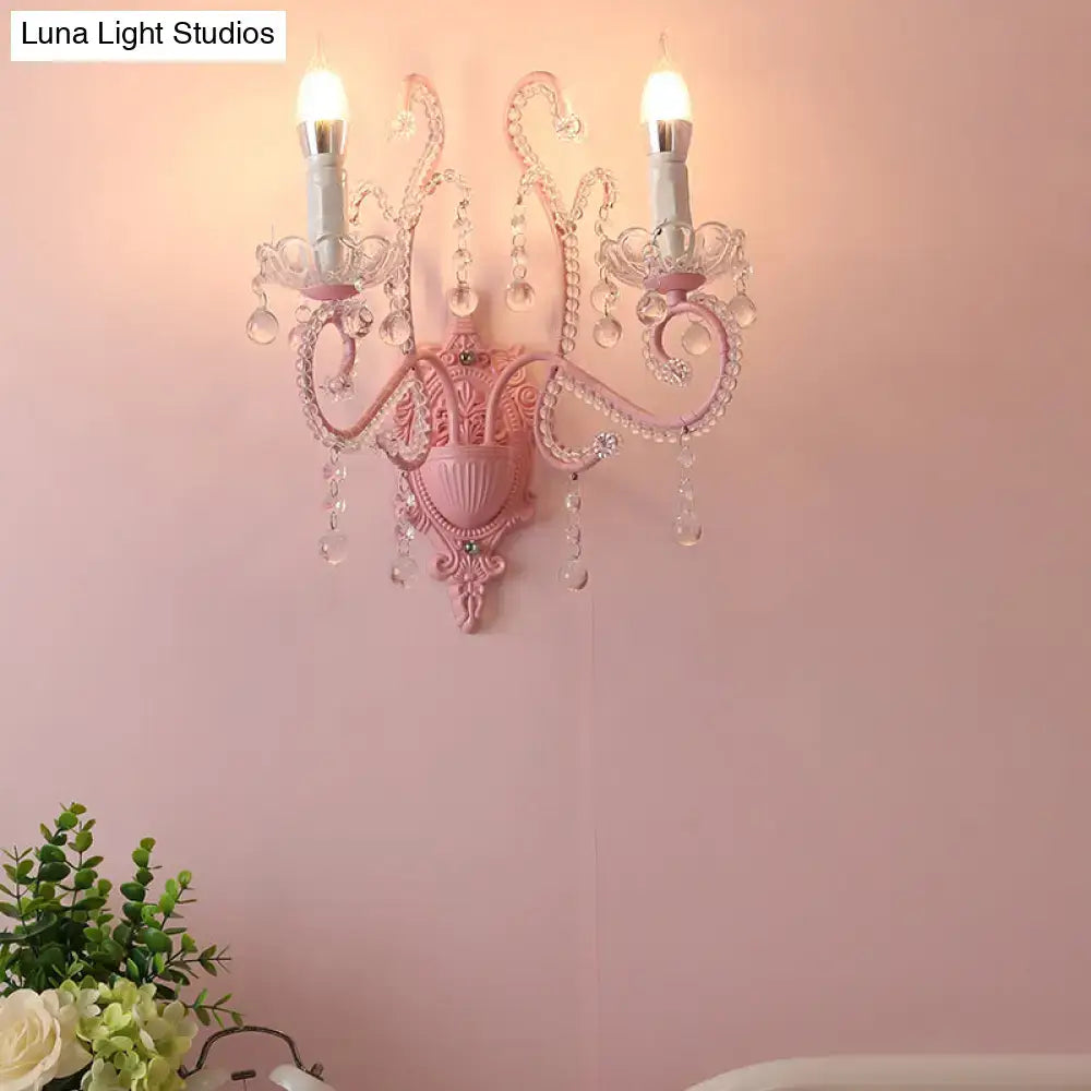 Pink Metallic Wall Sconce