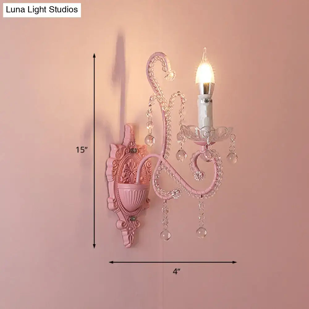 Pink Metallic Wall Sconce