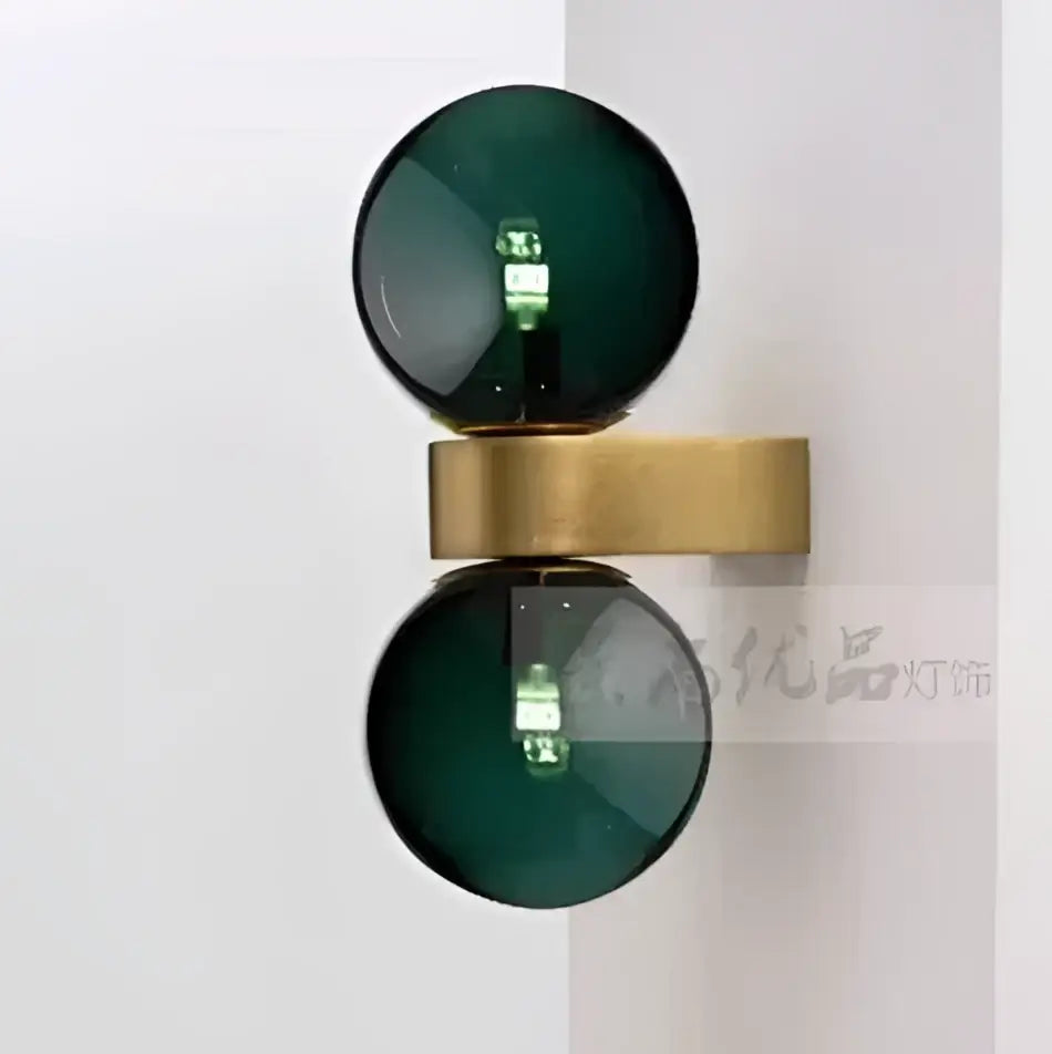 Orange Glass Ball Wall Lamp