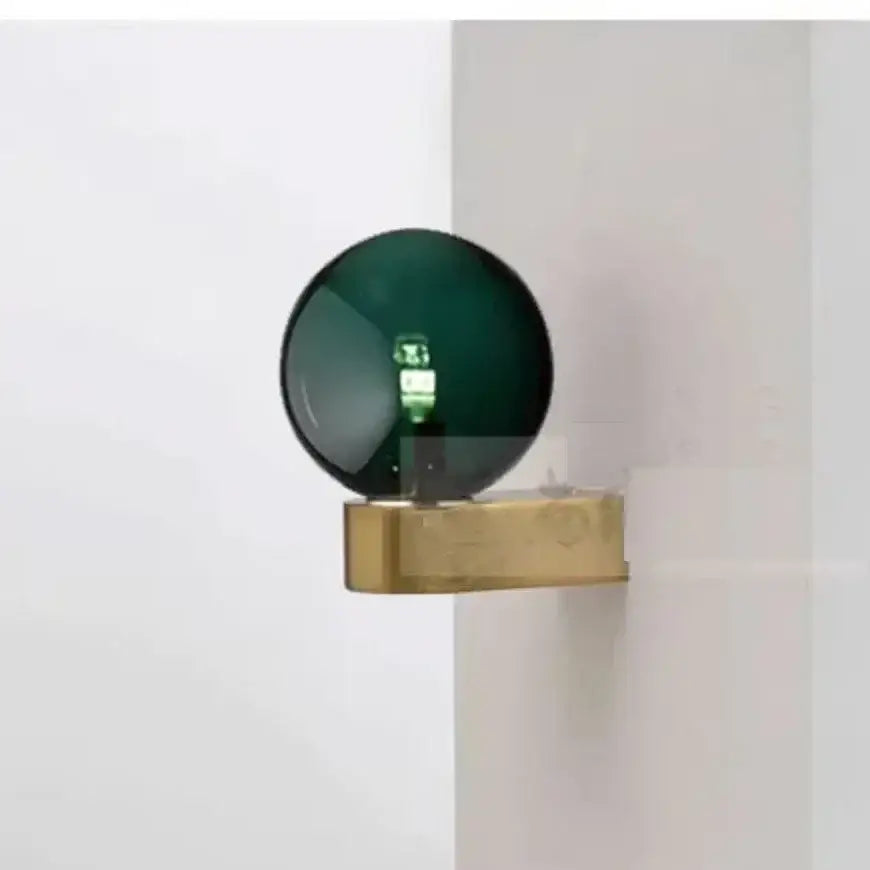 Orange Glass Ball Wall Lamp