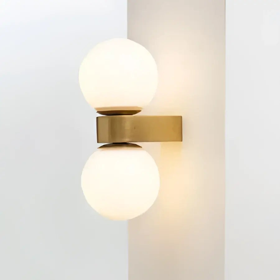 Orange Glass Ball Wall Lamp