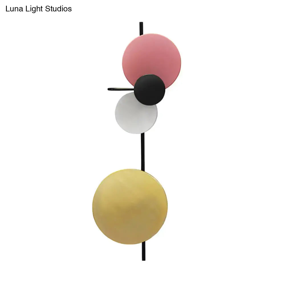 Pink Circular Wall Light