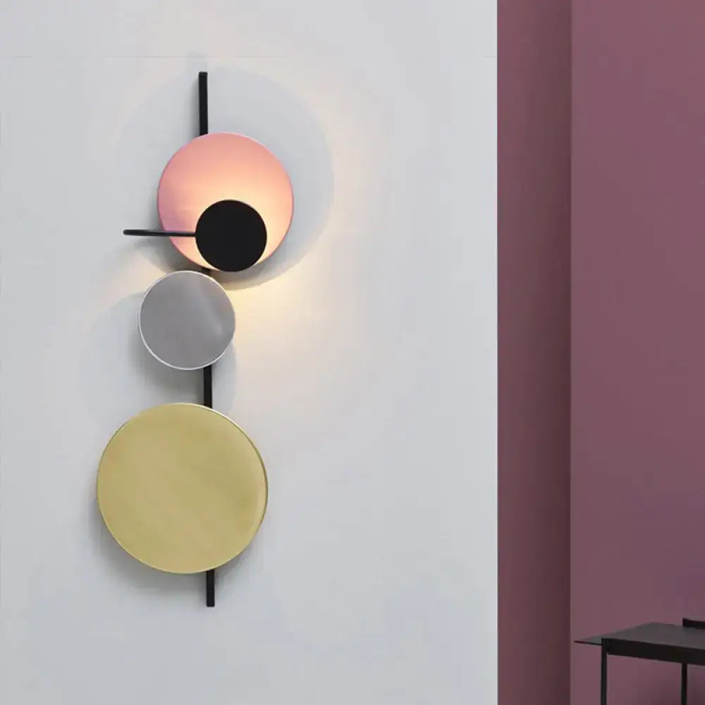 Pink Circular Wall Light