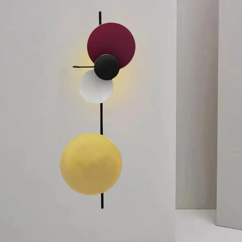Pink Circular Wall Light