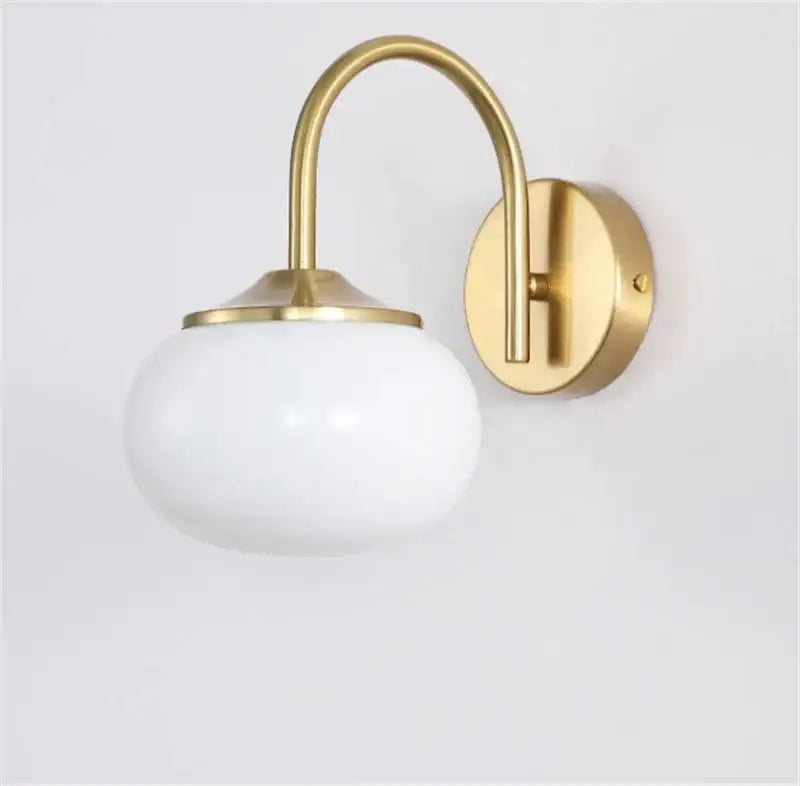 Pink White Glass Ball Sconce for Cozy Retreat