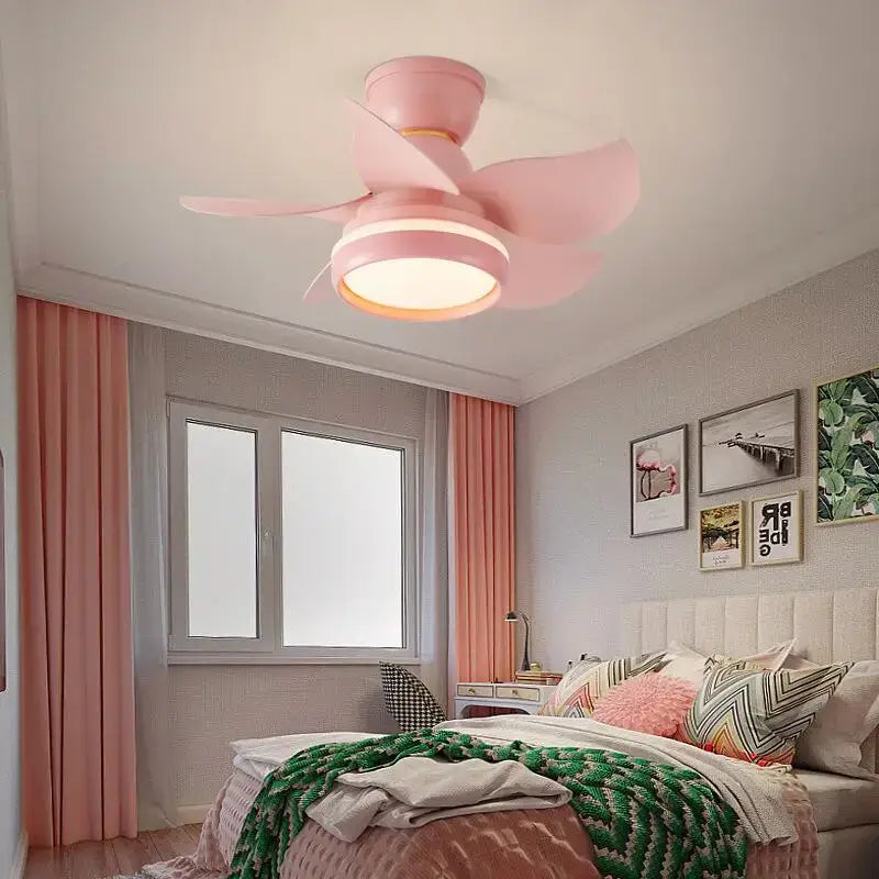 Pink White Ceiling Fan