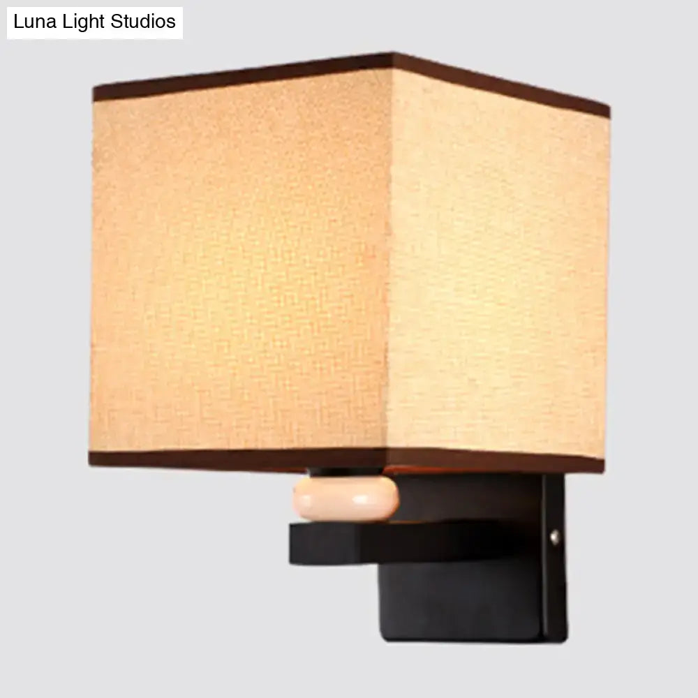 Fabric Rectangle Wall Light