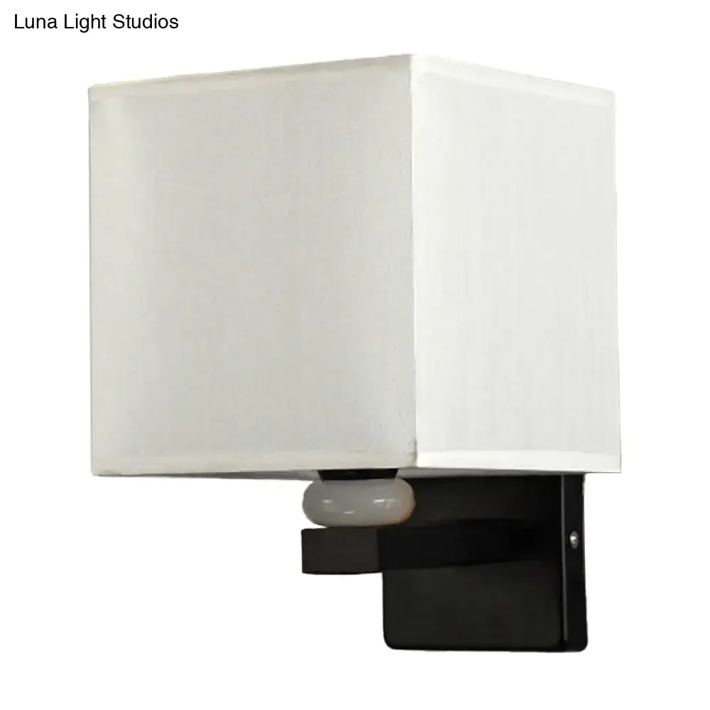 Fabric Rectangle Wall Light