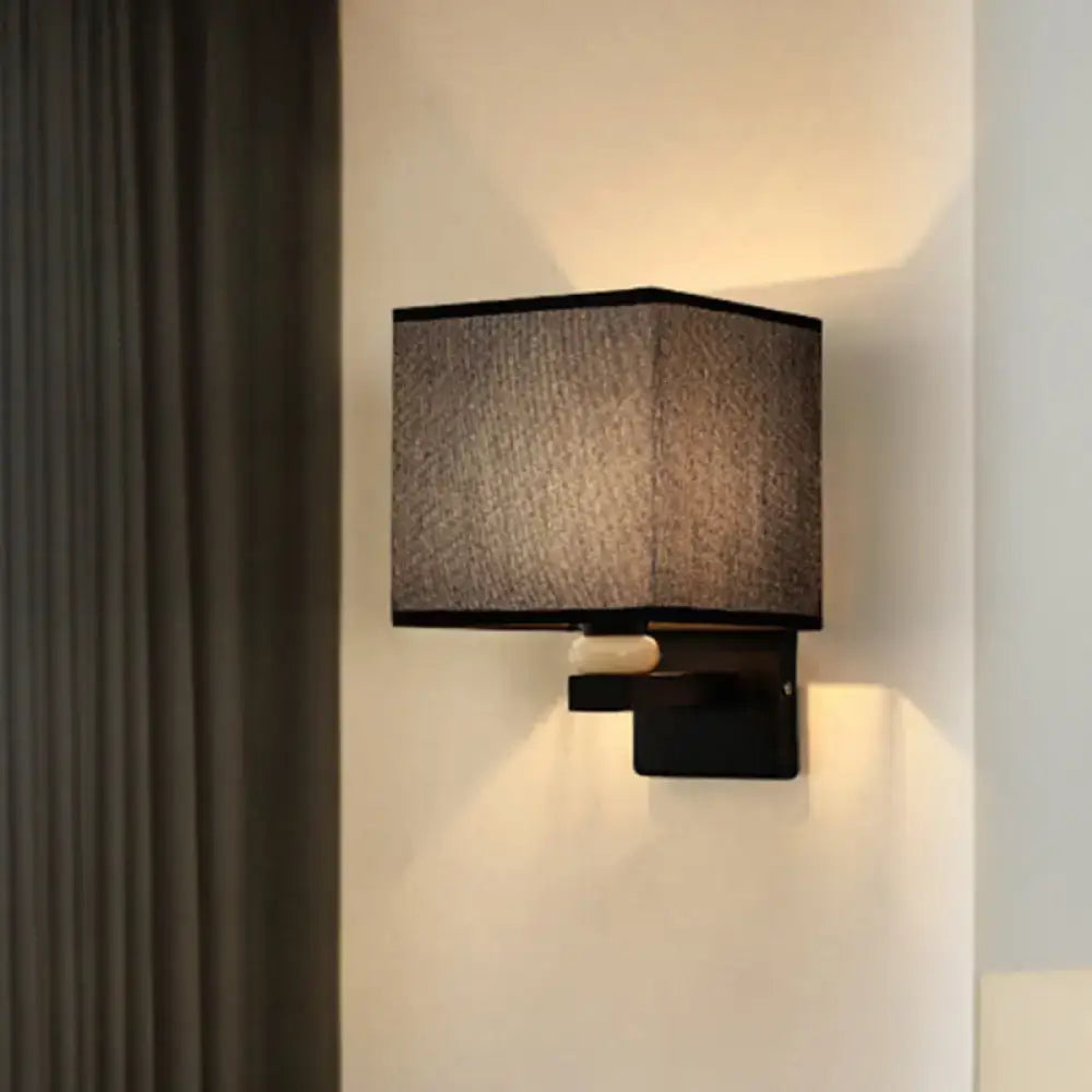 Fabric Rectangle Wall Light