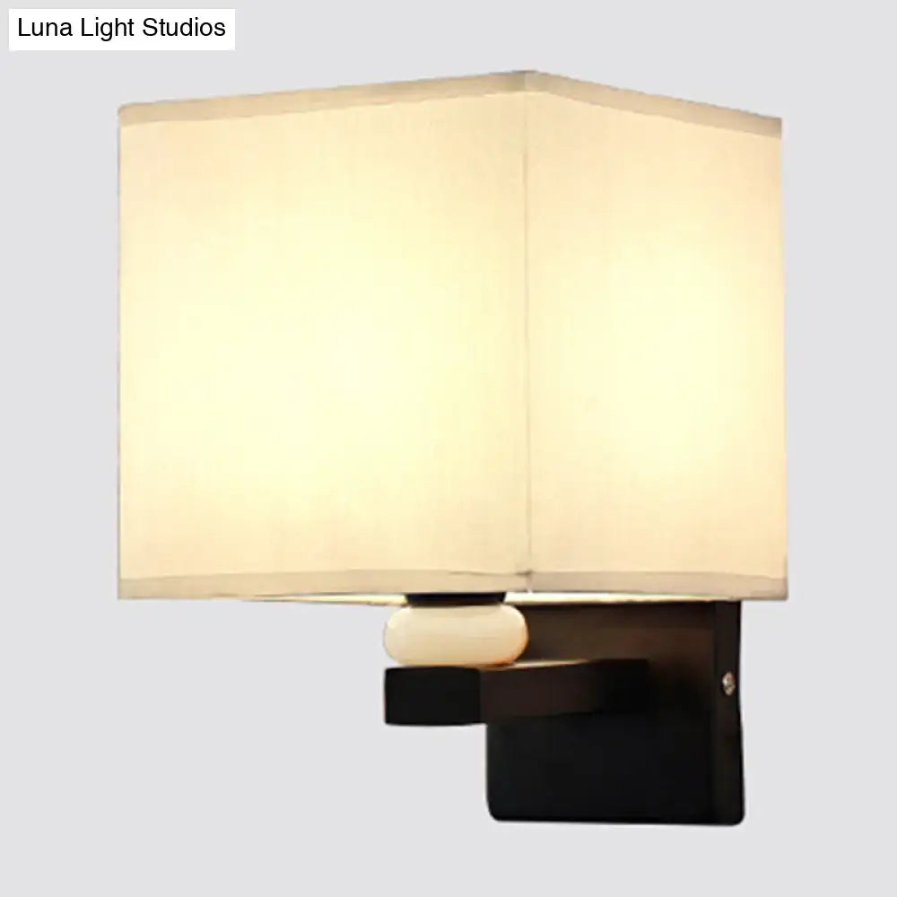 Fabric Rectangle Wall Light