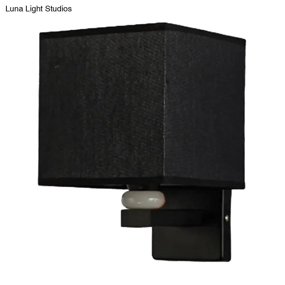 Fabric Rectangle Wall Light