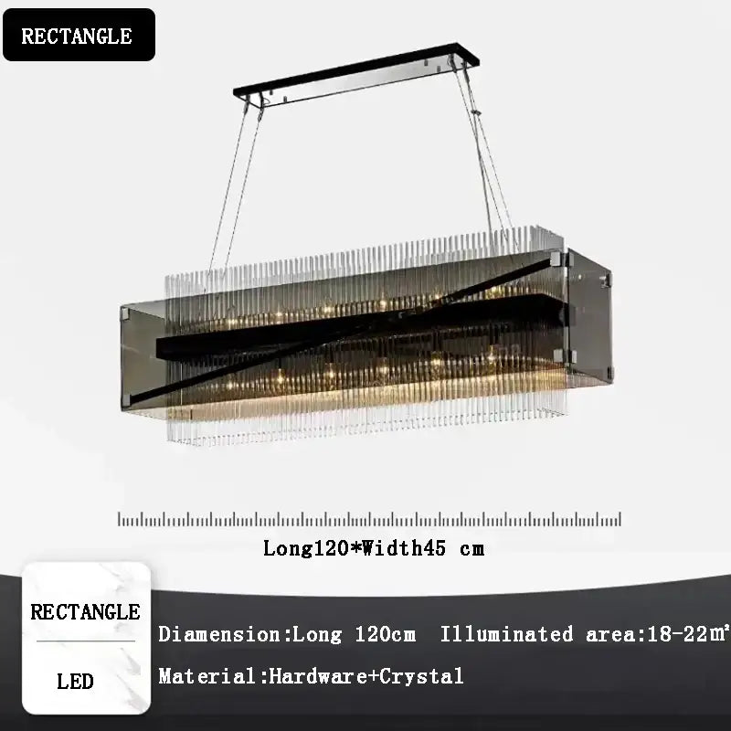 Crystal Glass Pendant Chandelier