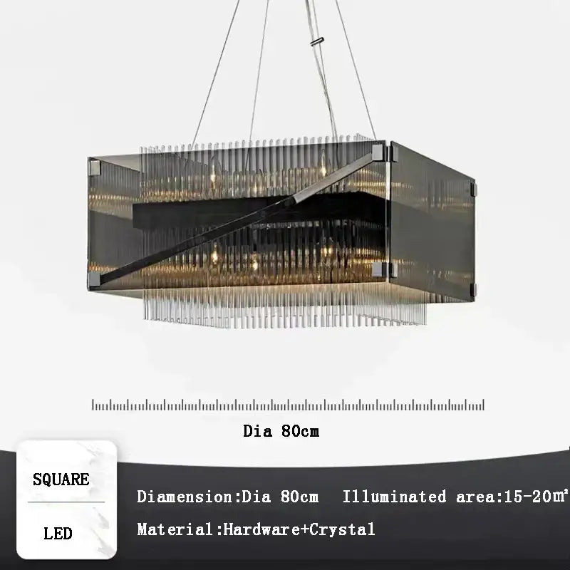 Crystal Glass Pendant Chandelier