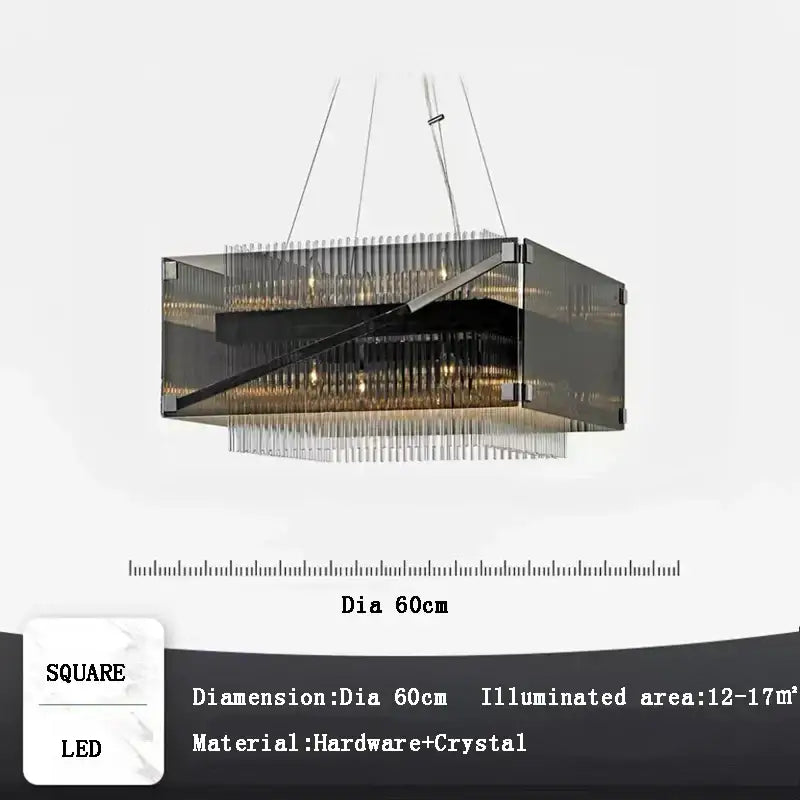 Crystal Glass Pendant Chandelier