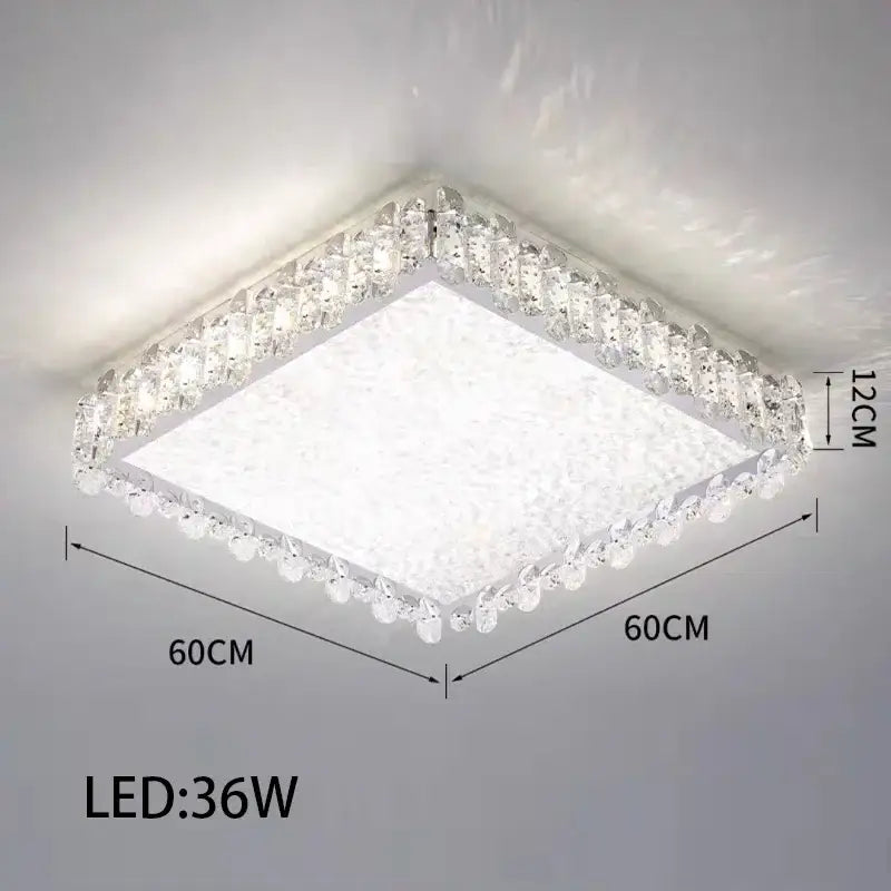 Rectangular Crystal LED Fixture