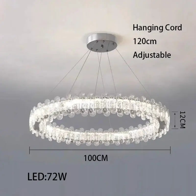 Rectangular Crystal LED Fixture