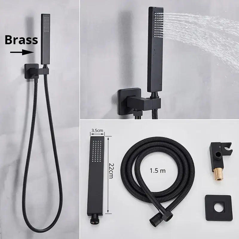 Chrome Handshower Head Set
