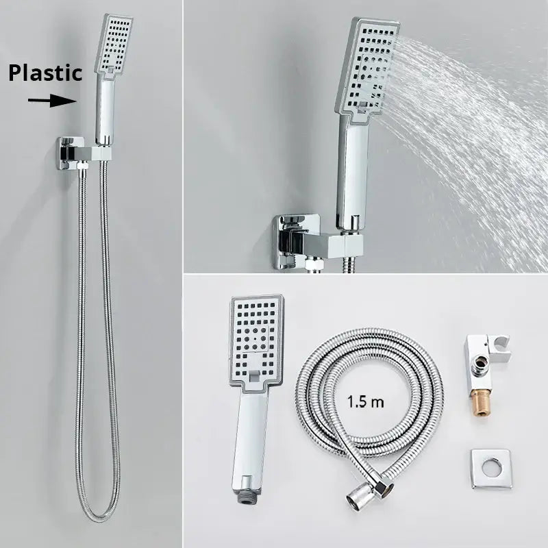 Chrome Handshower Head Set