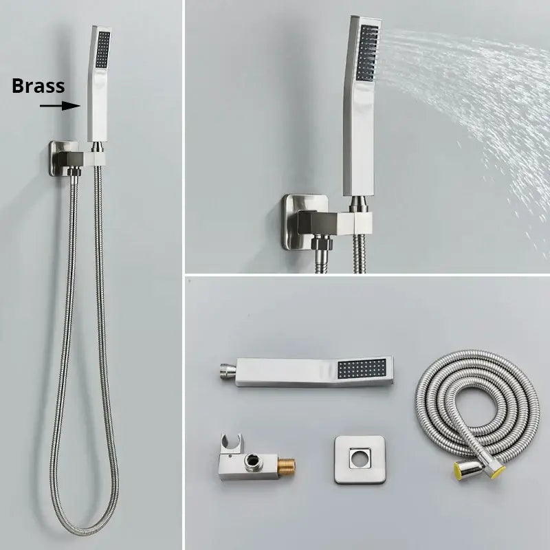 Chrome Handshower Head Set