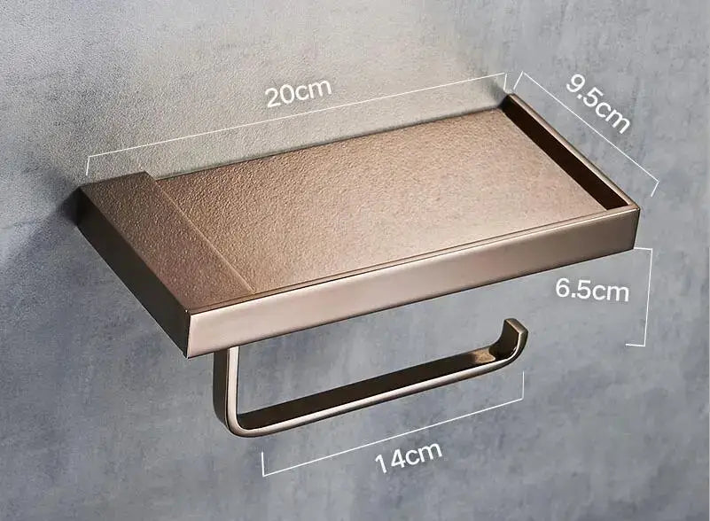 Gold Metal Toilet Paper Holder