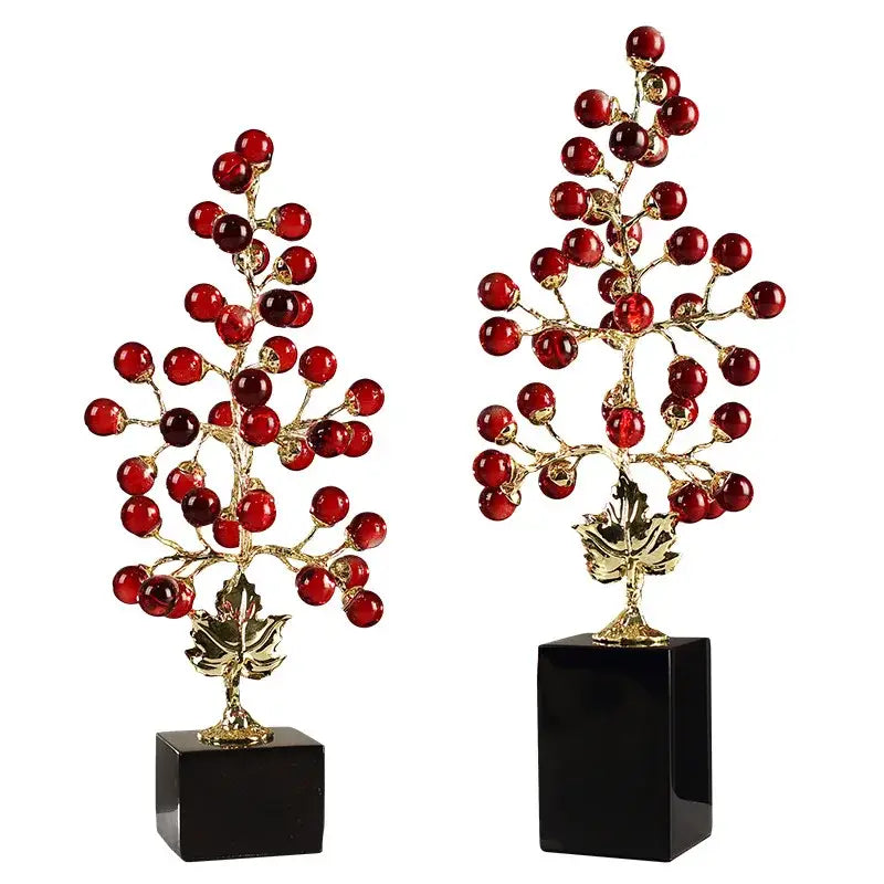 Red Gold Metal Sculpture