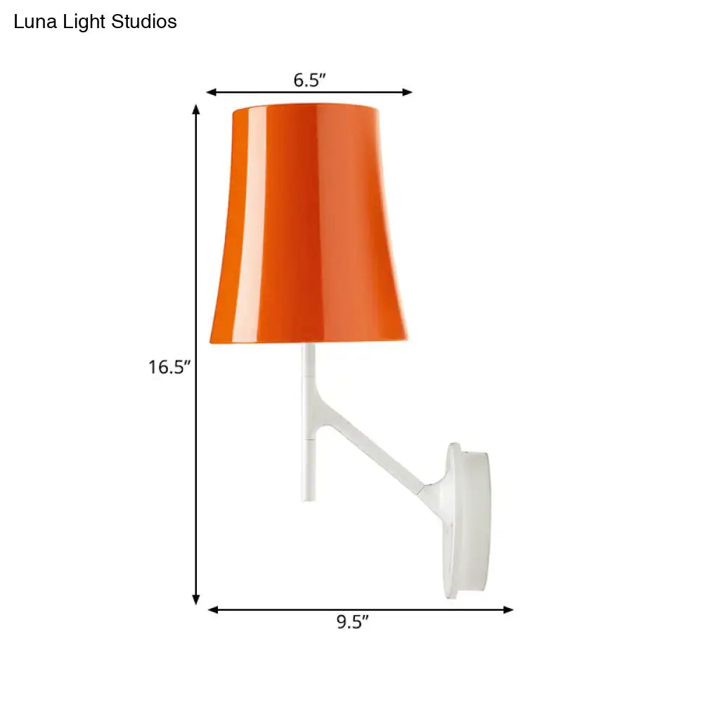 Red White Barrel Sconce