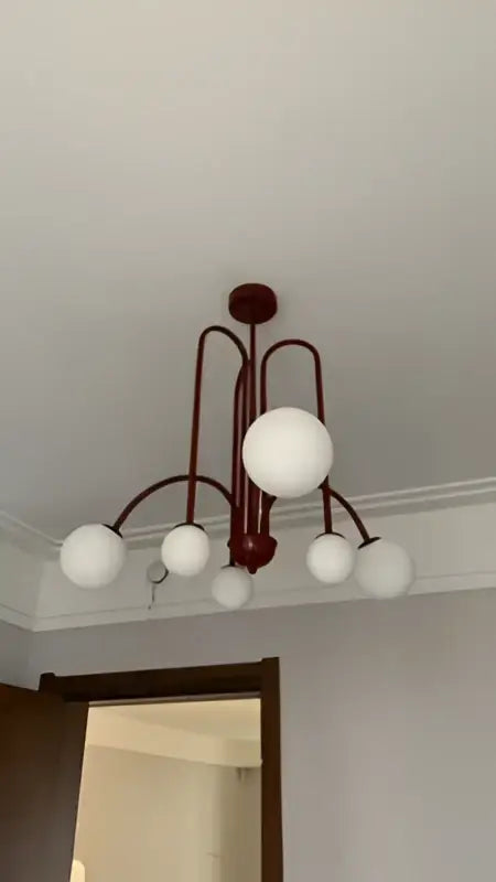 Red Branch Glass Pendants