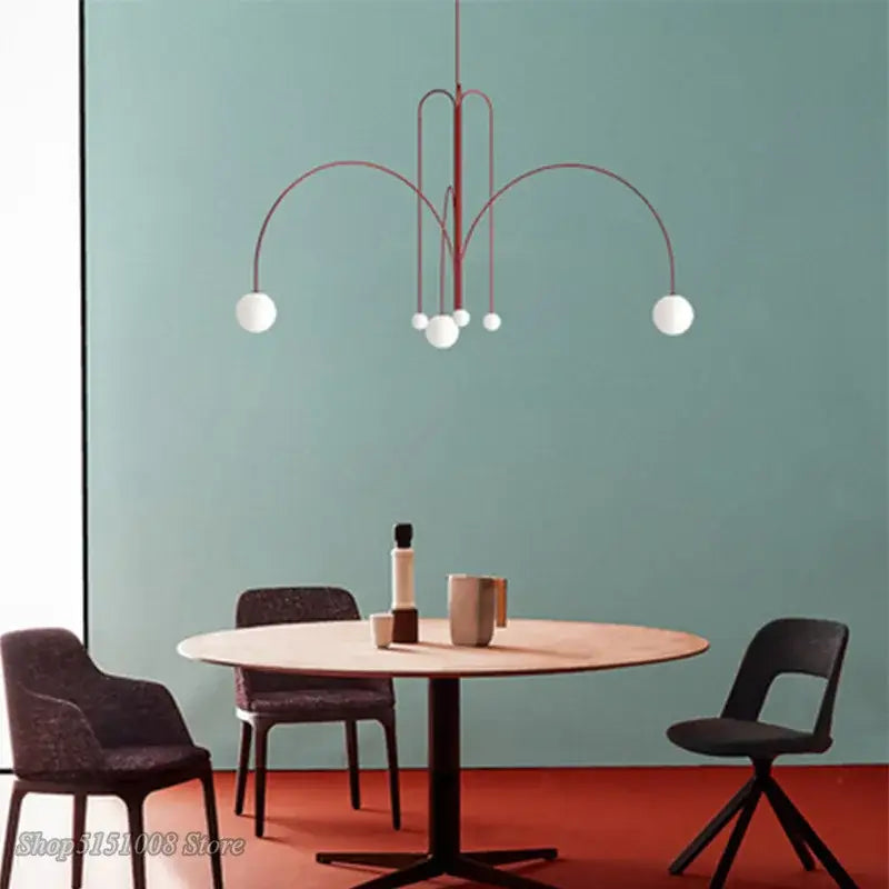 Red Branch Glass Pendants