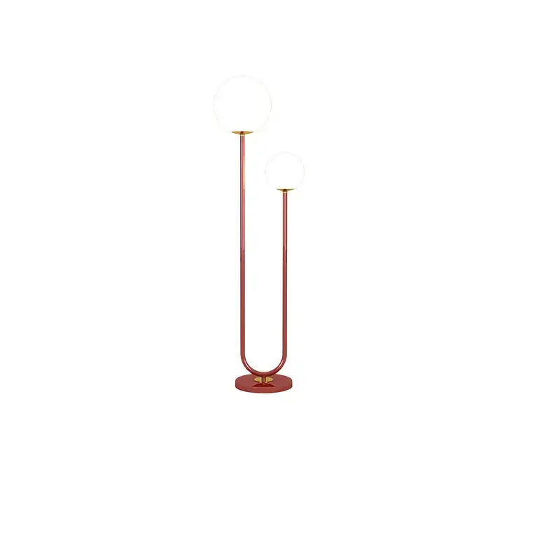 White Metal Floor Lamp