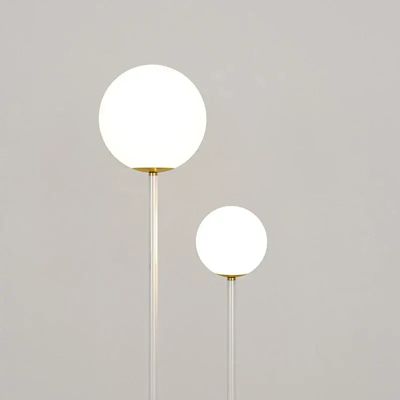 White Metal Floor Lamp