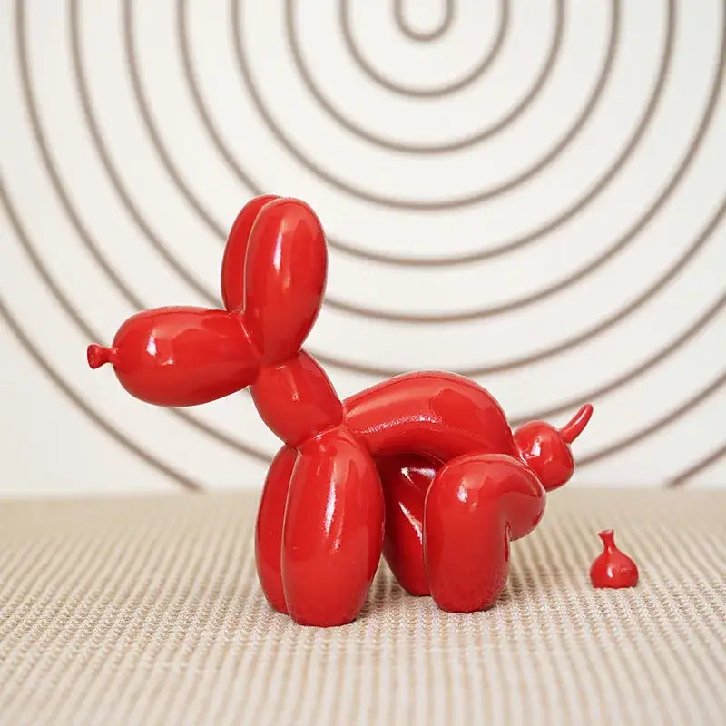 Red Balloon Dog Sculpture