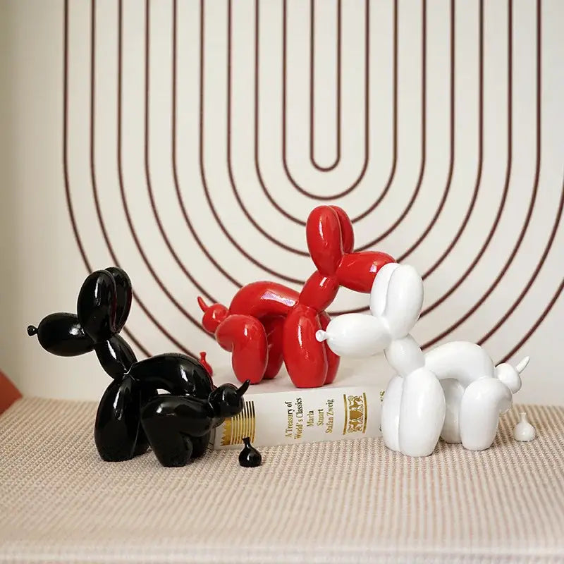 Red Balloon Dog Sculpture