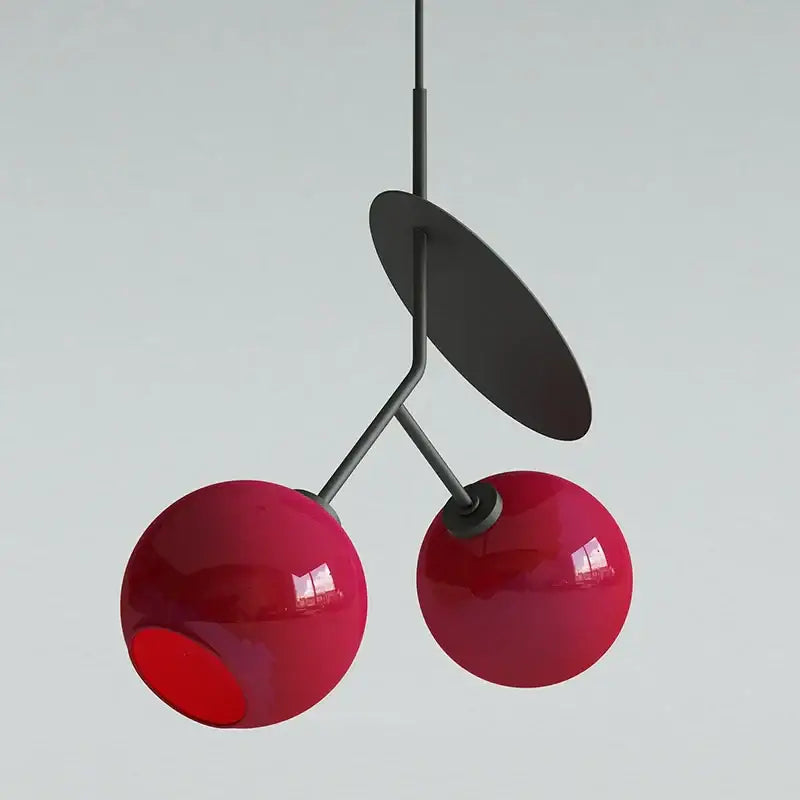 Red Glass Cherry Pendant