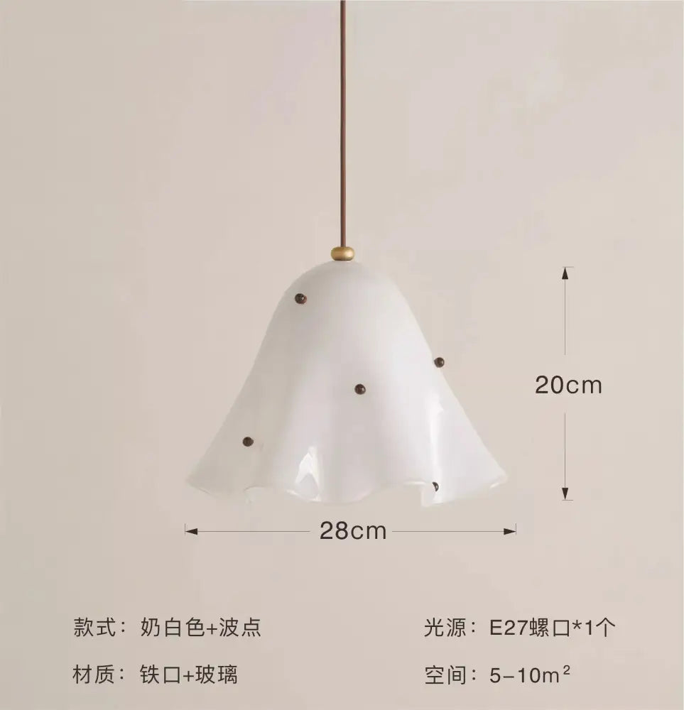 Red Glass Dot Pendant