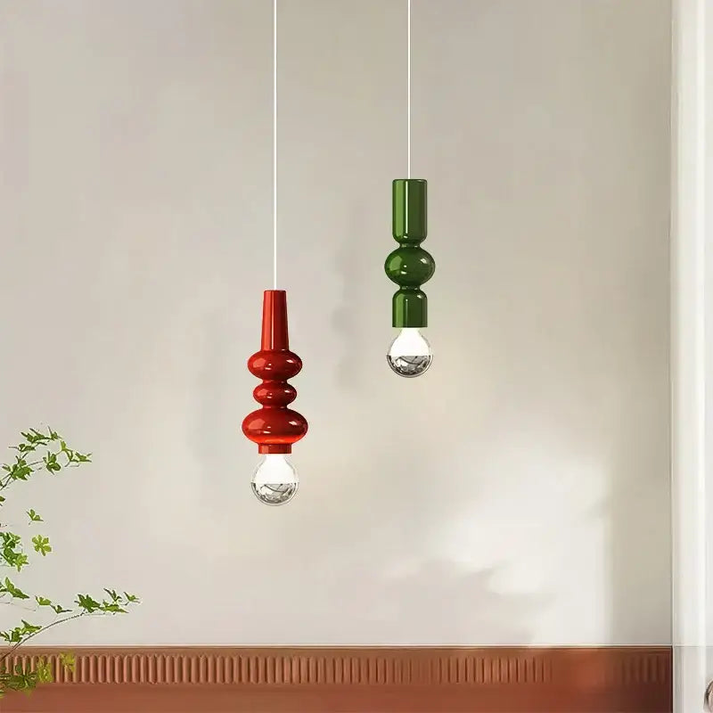 Red Green Iron Pendant