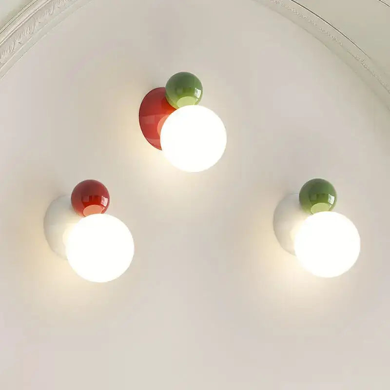 Red Green Spherical Lamp