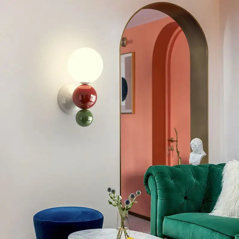 Red Green Spherical Lamp