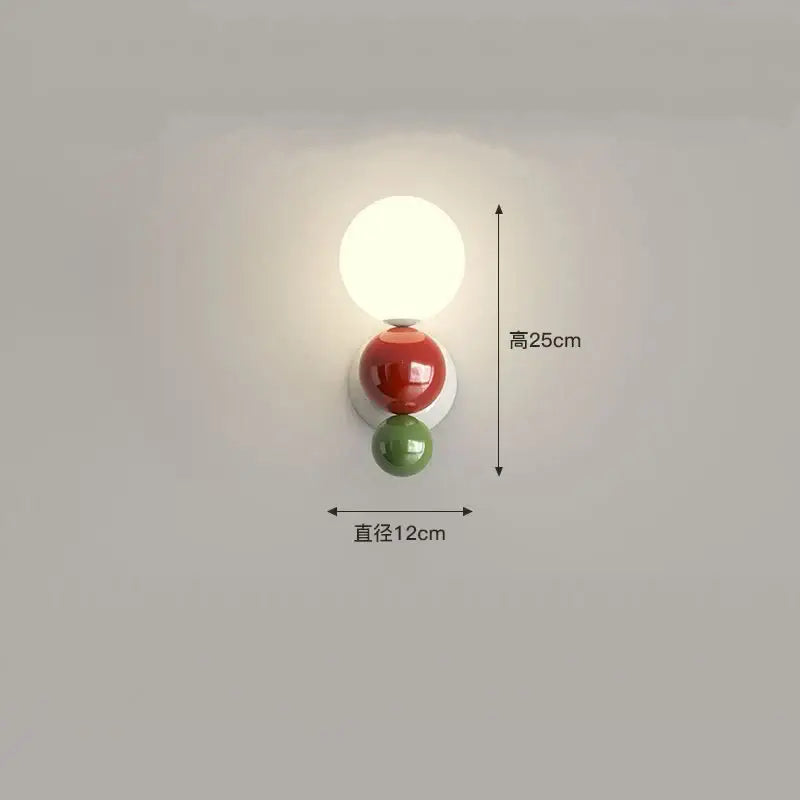 Red Green Spherical Lamp