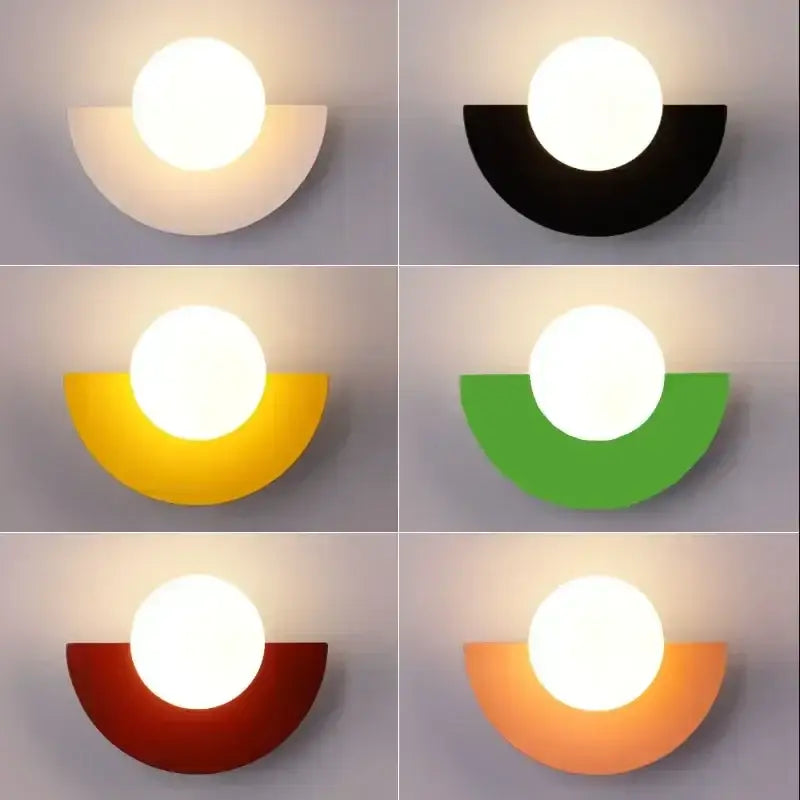 Red Orange Glass Lamp