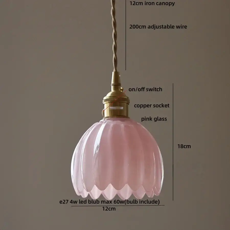 Blue Glass Dining Pendant