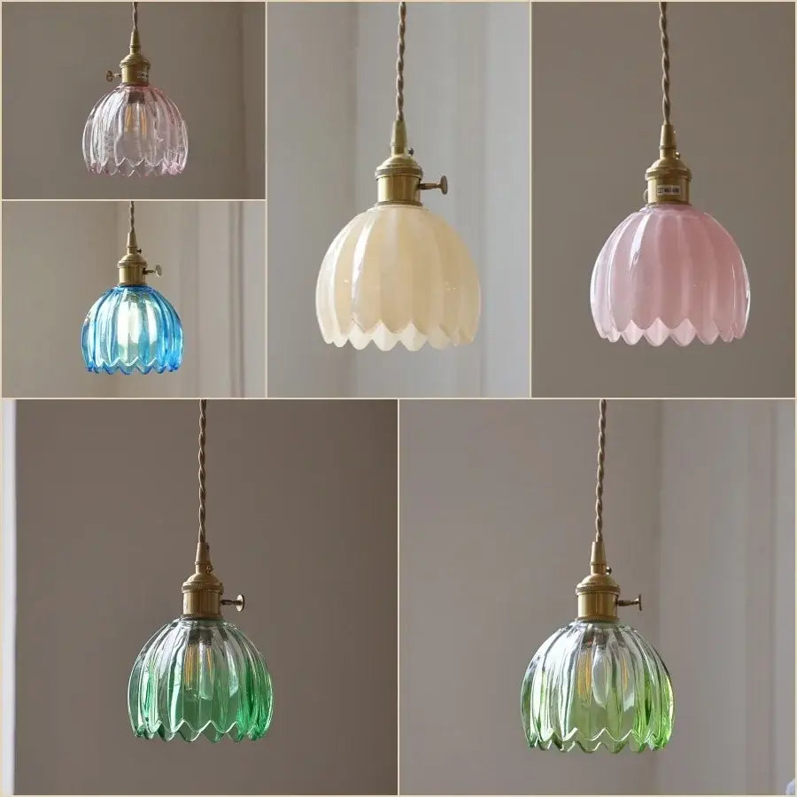 Blue Glass Dining Pendant