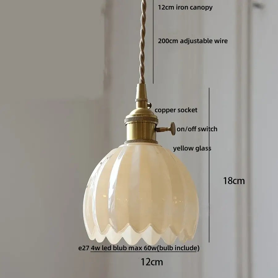 Blue Glass Dining Pendant