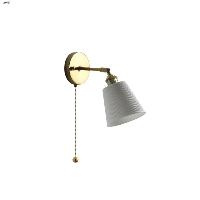 Brass Ceramic Wall Sconce for Dining Room
